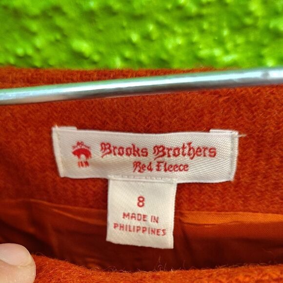Brooks Brothers Orange Mini Pencil Skirt for Work - Picture 2 of 3